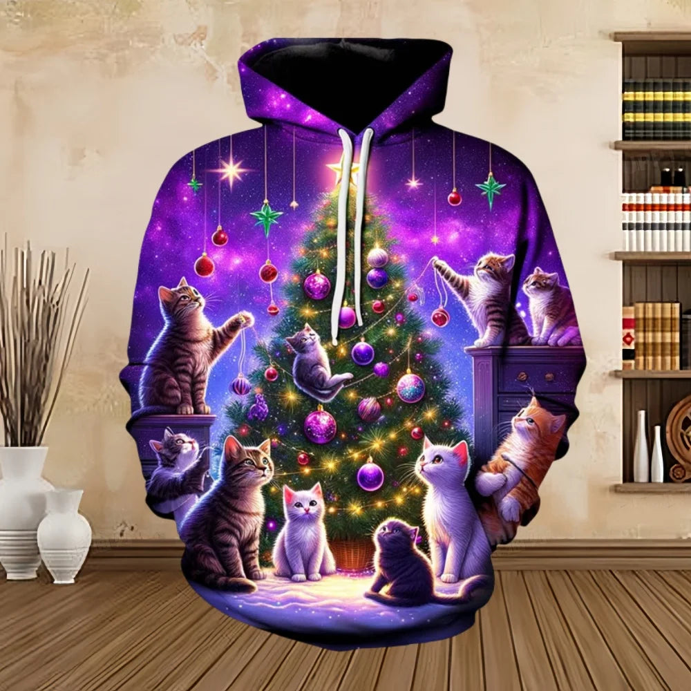 Velina Moda | Christmas Sweater with Print - Comfortable & Stylish Sweatshirt for the Holidays