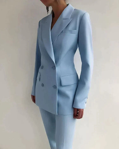 Velina Moda | Blazer and Pants Set - Formal Wear