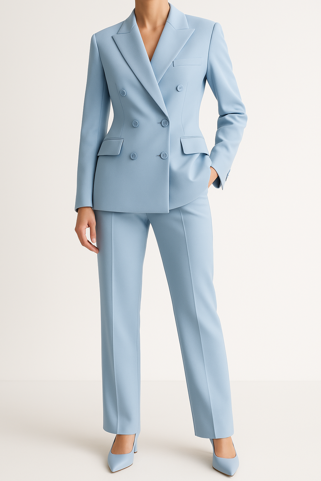 Velina Moda | Blazer and Pants Set - Formal Wear