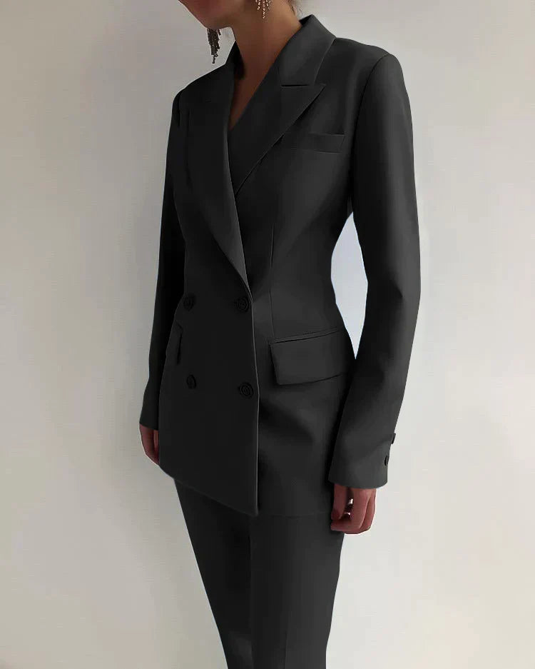 Velina Moda | Blazer and Pants Set - Formal Wear