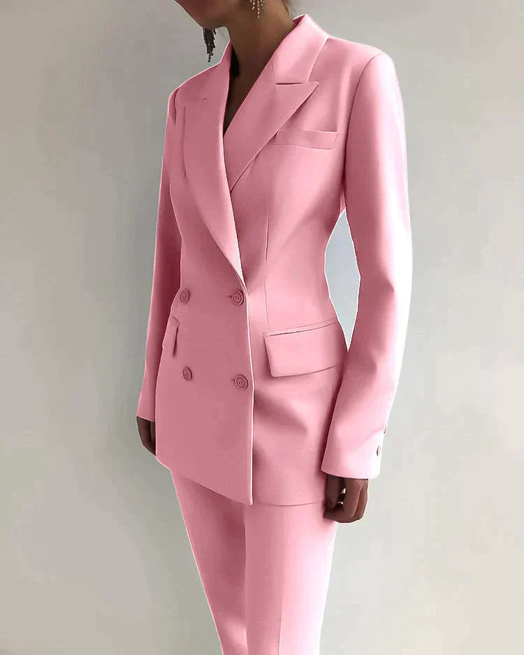 Velina Moda | Blazer and Pants Set - Formal Wear