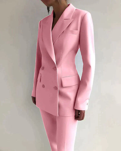 Velina Moda | Blazer and Pants Set - Formal Wear