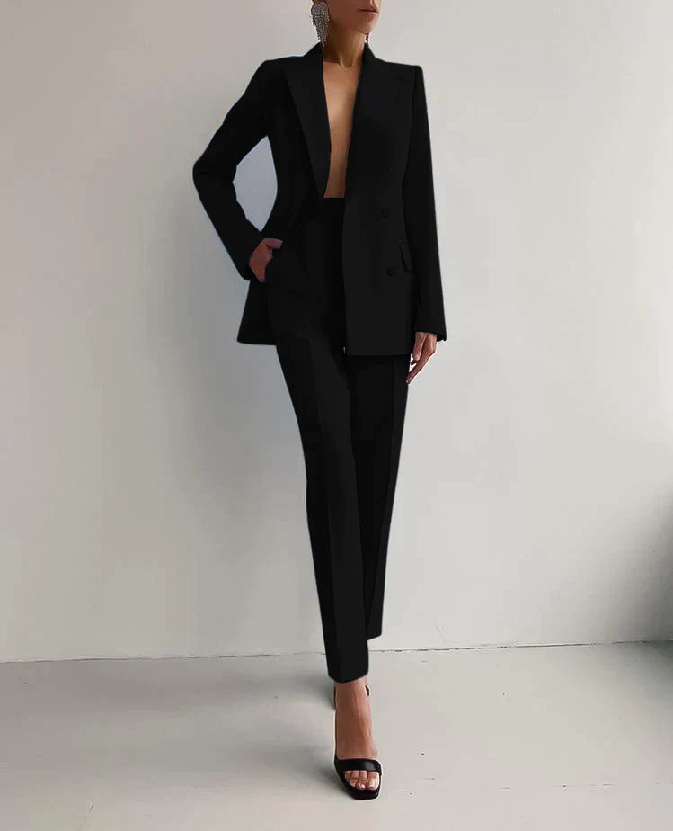 Velina Moda | Blazer and Pants Set - Formal Wear