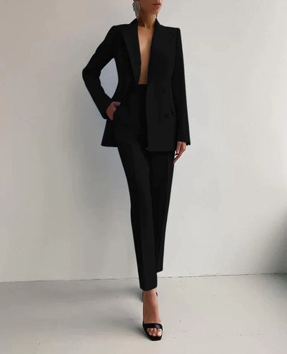 Velina Moda | Blazer and Pants Set - Formal Wear