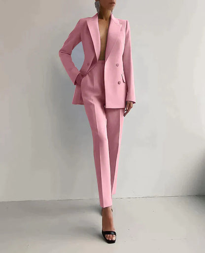 Velina Moda | Blazer and Pants Set - Formal Wear