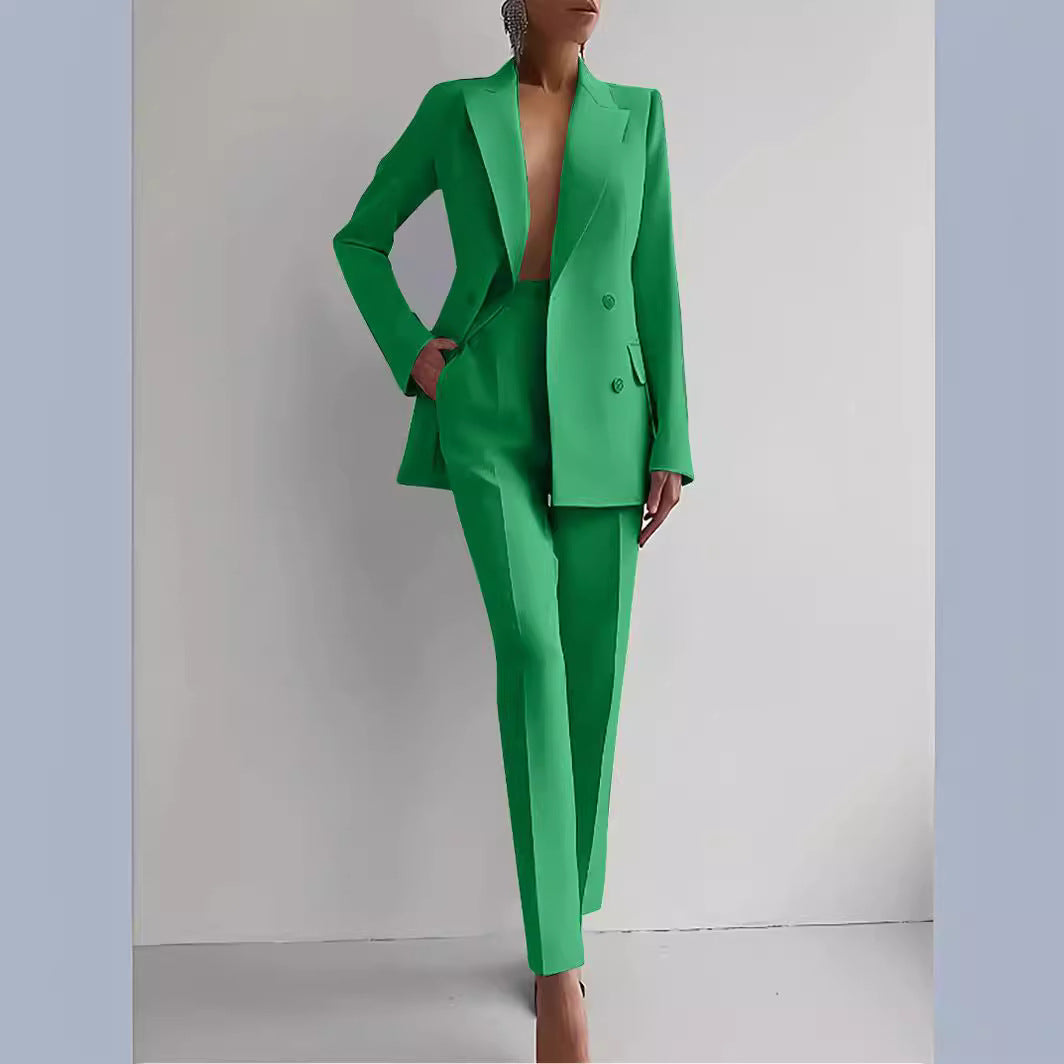 Velina Moda | Blazer and Pants Set - Formal Wear