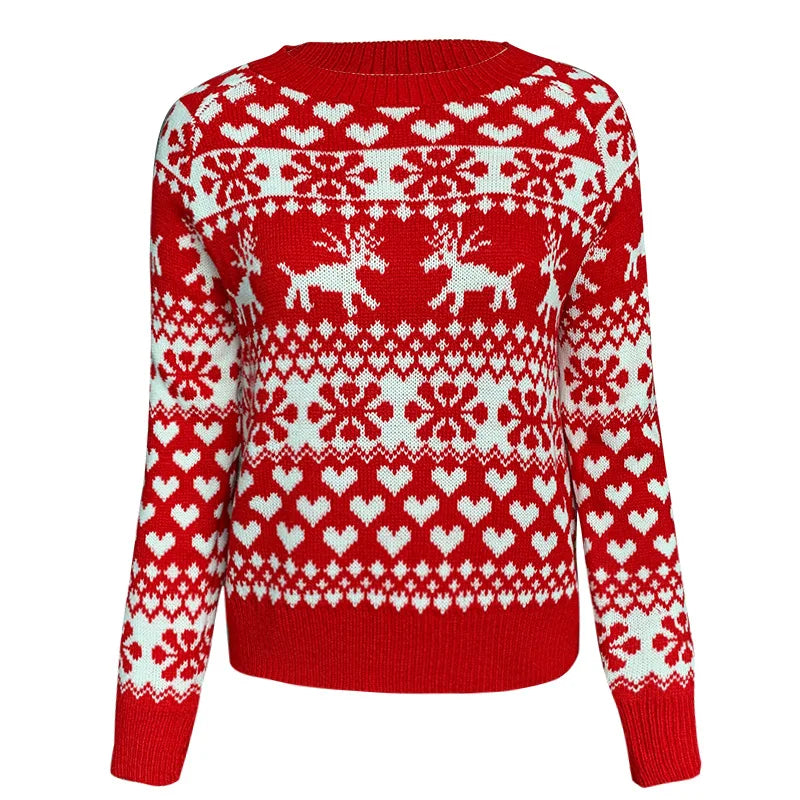 Velina Moda | Christmas sweater for women - Warm & stylish sweater with snowflake print