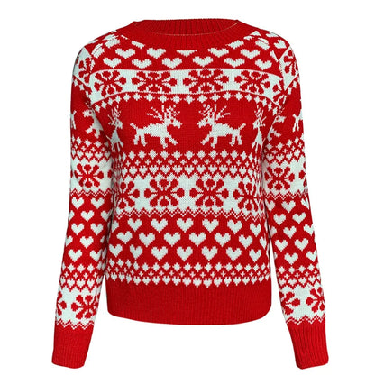 Velina Moda | Christmas sweater for women - Warm & stylish sweater with snowflake print