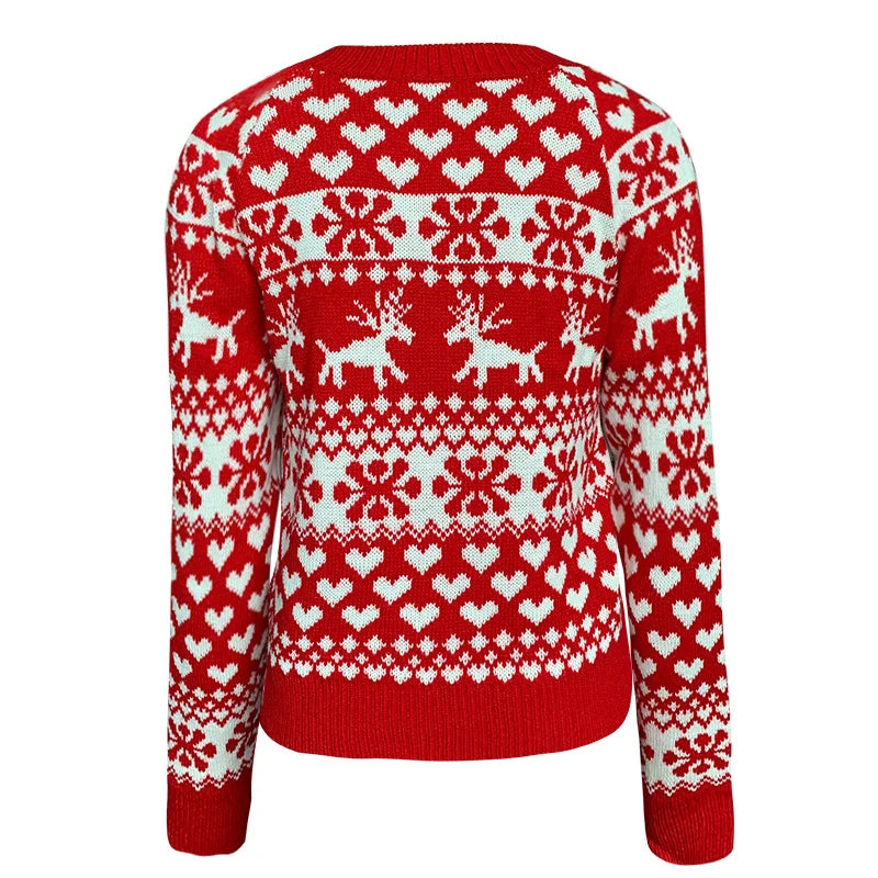 Velina Moda | Christmas sweater for women - Warm & stylish sweater with snowflake print
