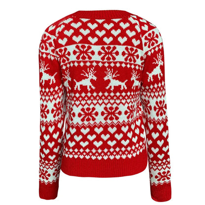 Velina Moda | Christmas sweater for women - Warm & stylish sweater with snowflake print