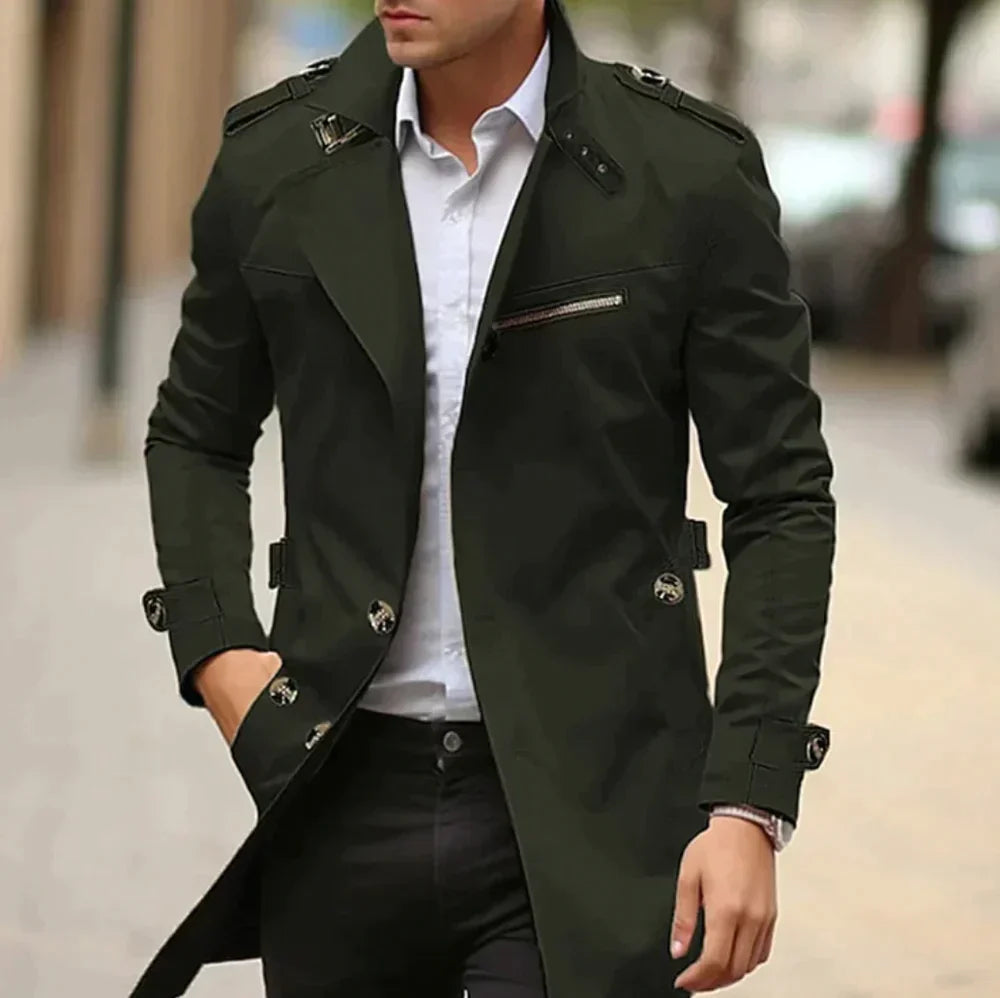 Velina Moda | Men's Trench Coat - Classic Old Money Style