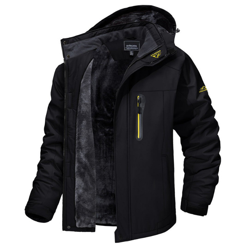 Velina Moda | Men's Winter Jacket - Sporty Softshell Parka