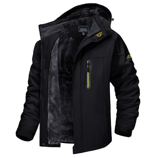 Velina Moda | Men's Winter Jacket - Sporty Softshell Parka