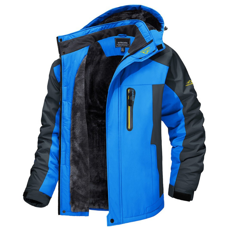 Velina Moda | Men's Winter Jacket - Sporty Softshell Parka