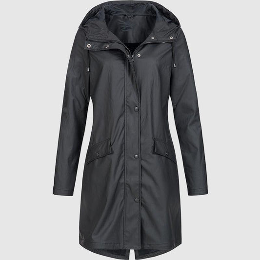 Velina Moda | Rain Jacket Women - Stylish Hooded Jacket