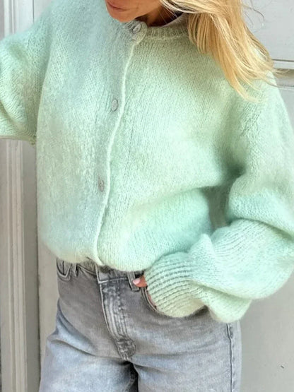 Velina Moda | Y2K Button Closure Knit Casual Soft Cardigan Jacket