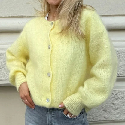 Velina Moda | Y2K Button Closure Knit Casual Soft Cardigan Jacket