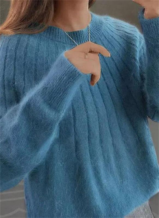 Velina Moda | Knit Women's Sweater - Elegant Sweater for Autumn