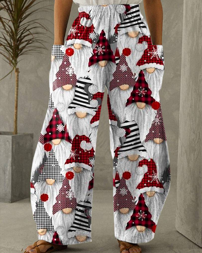 Velina Moda | Christmas Print Leisure Pants