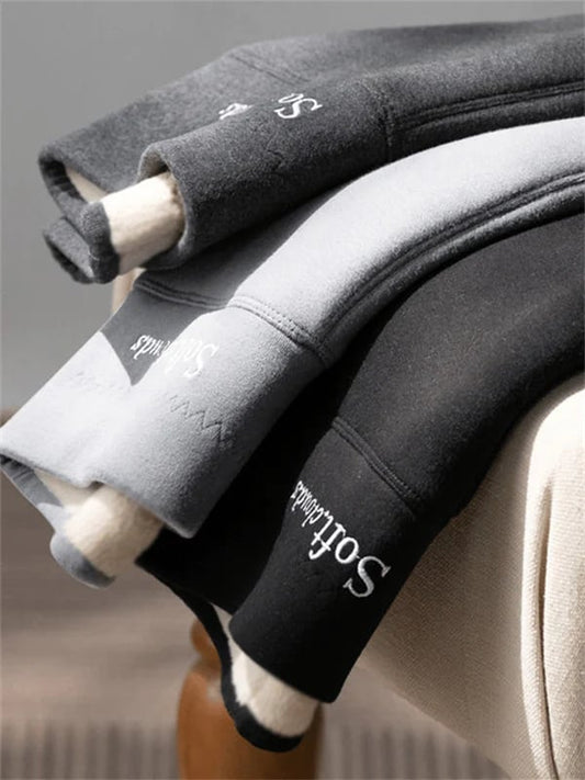 Velina Moda | Women's Winter Pants Fleece - Warm Leggings with Shaping Effect