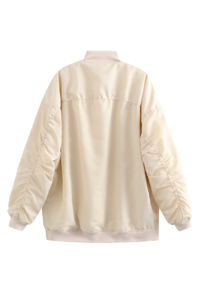 Velina Moda | Bomber Loose Biker Jacket