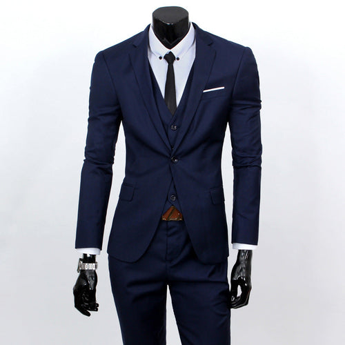 Leonardo – Slim-fit suit with vest included