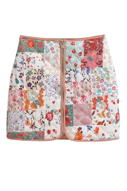 Velina Moda | Cotton Jacket + Vest + Skirt Set