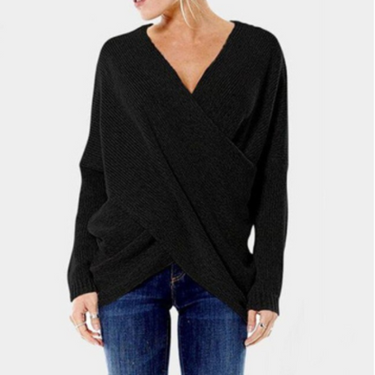 Velina Moda | Women's Cashmere Sweater with Cross Detail, Autumn/Winter