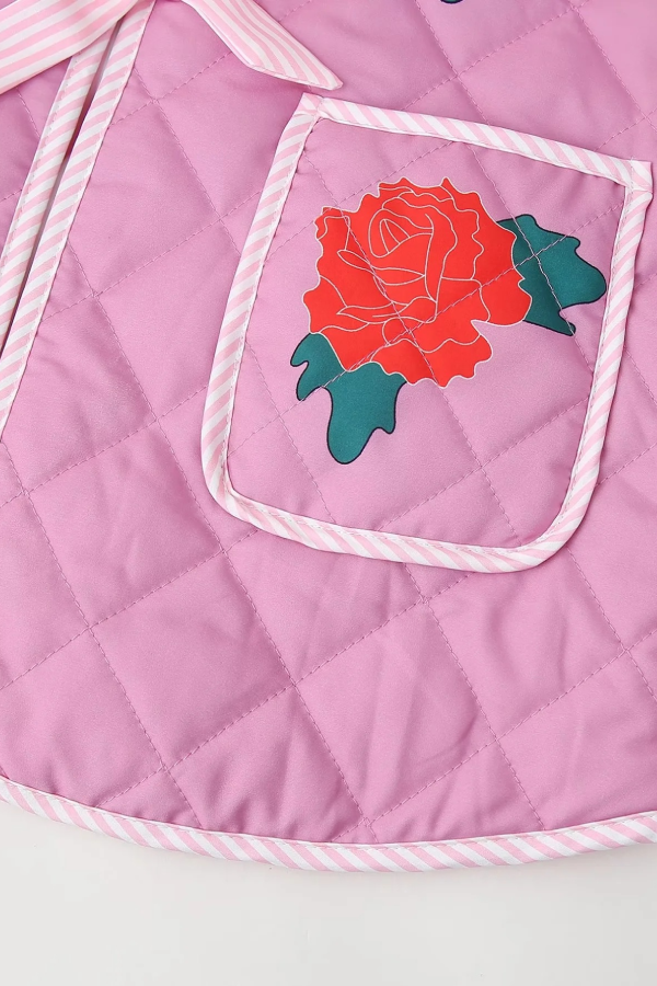Velina Moda | Print Bow Puffer Jacket