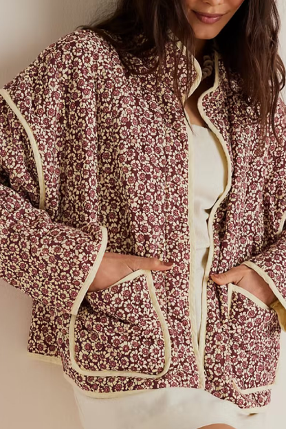 Velina Moda | Print Thin Bag Cardigan Jacket