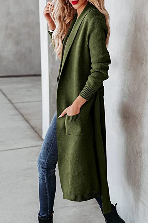 Velina Moda | Tie Lapel Cards Cardigan