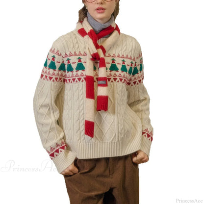 Velina Moda | Christmas Tree Vintage Fair Isle Sweater