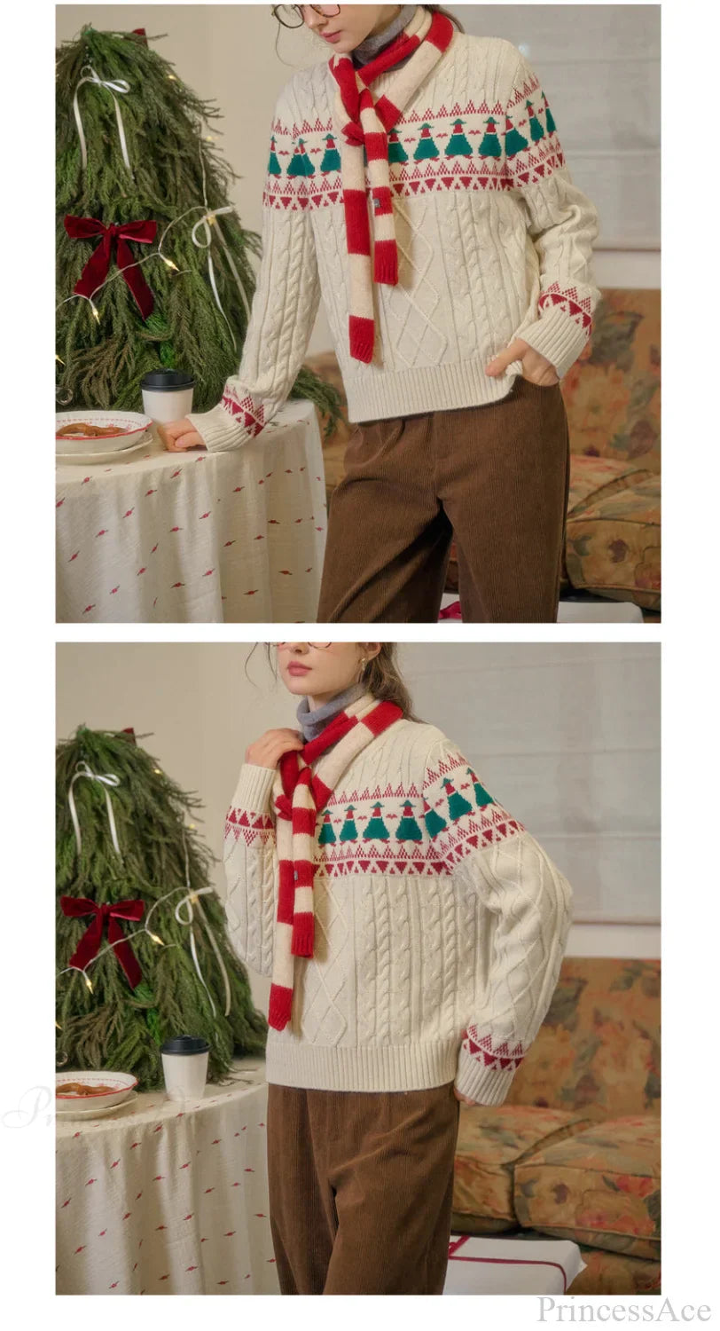 Velina Moda | Christmas Tree Vintage Fair Isle Sweater