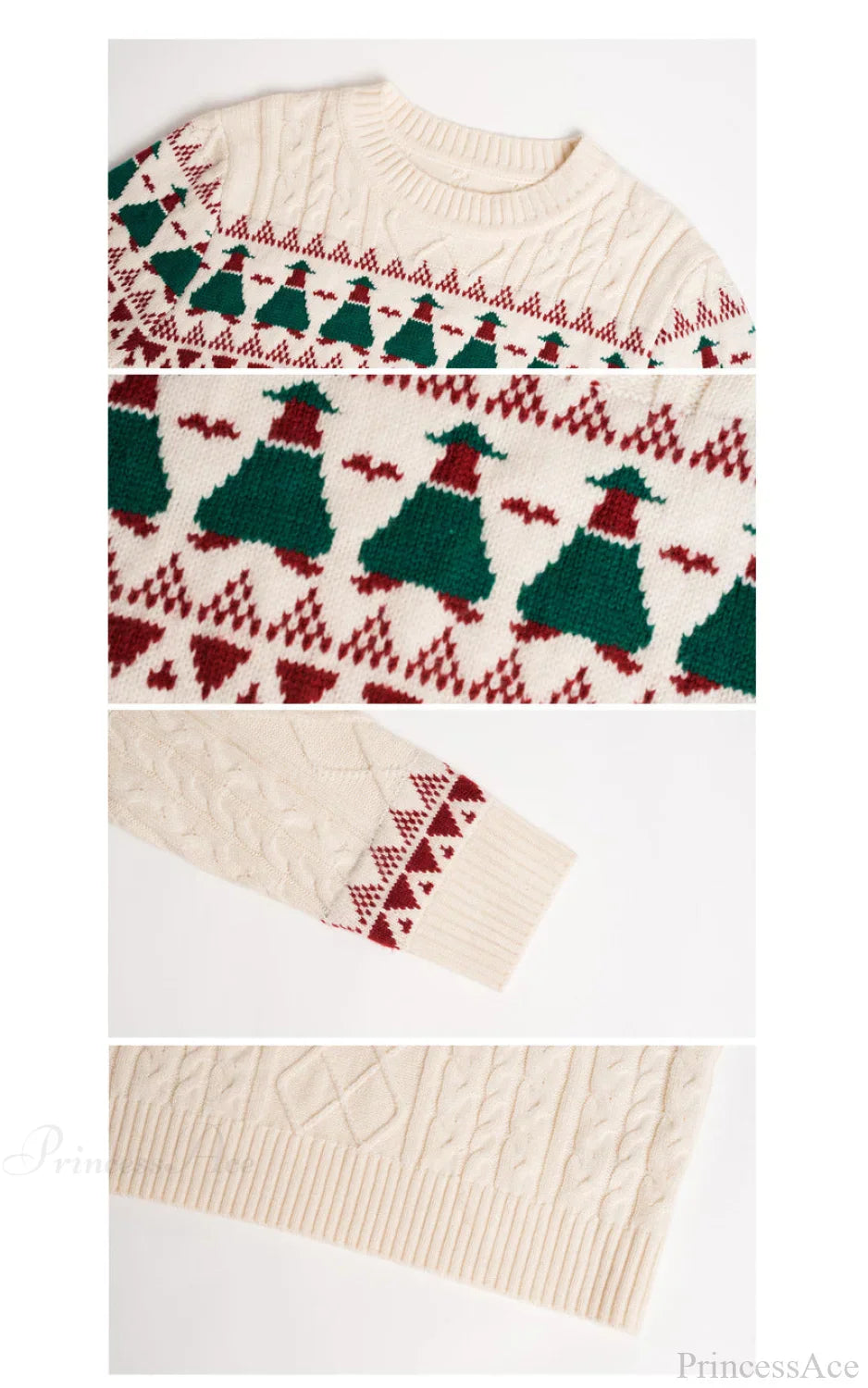 Velina Moda | Christmas Tree Vintage Fair Isle Sweater