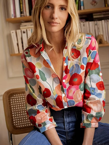 Amapola – Women's Printed Button-Down Blouse