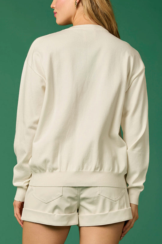Velina Moda | Christmas Soldier Sequin Fashion Casual Sweatshirt