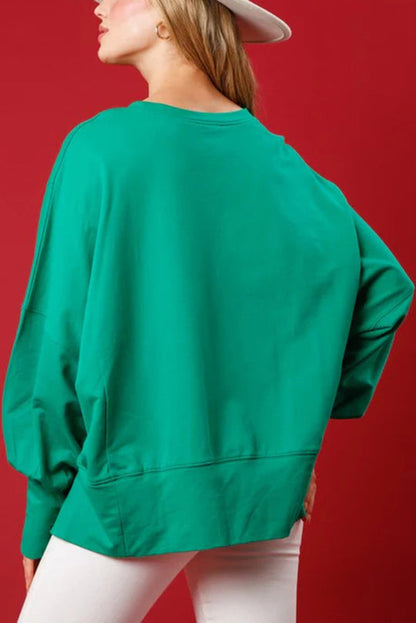 Velina Moda | Santa Sequins Casual Loose Long Sleeve Sweatshirt
