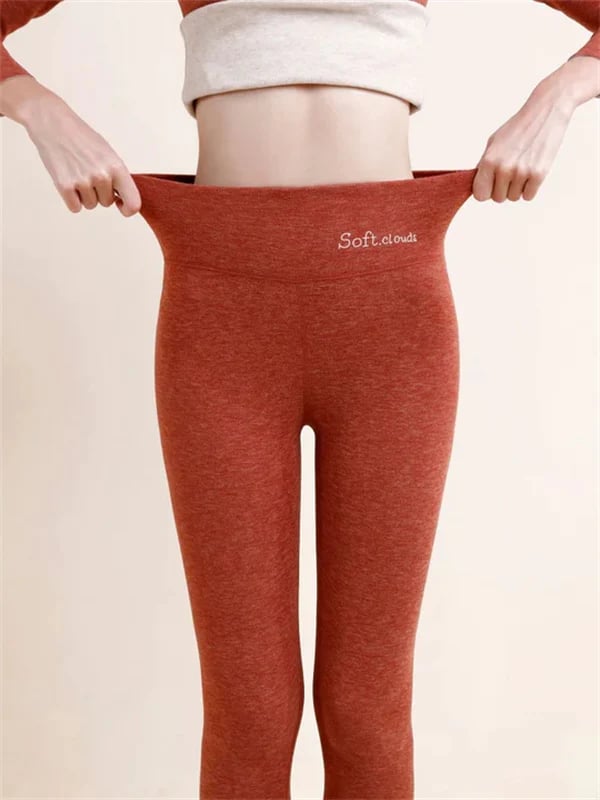 Velina Moda | Women's Winter Pants Fleece - Warm Leggings with Shaping Effect