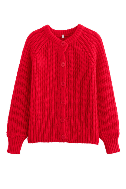 Velina Moda | Color Cardigan Long Sleeve Knit Sweater Jacket