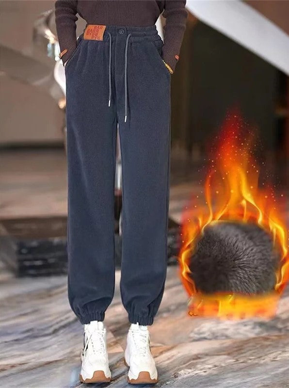 Velina Moda | Winter Jogging Pants - Warm Plush Lining & Casual Design