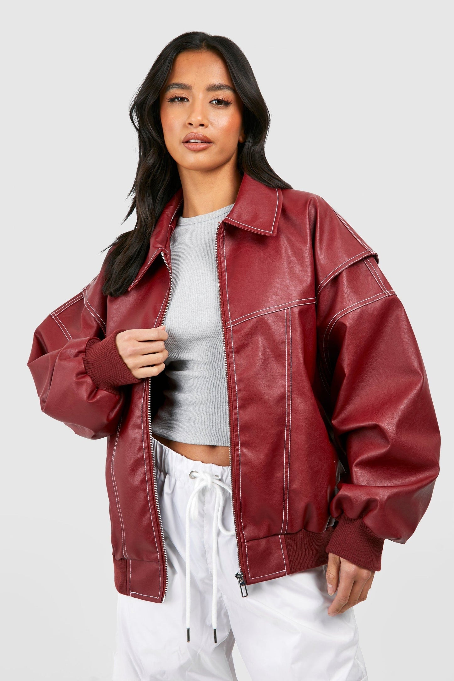 Velina Moda | Warm Padded Bomber Jacket