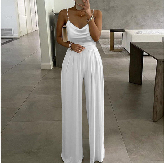 Marbella – Flowing strapless jumpsuit