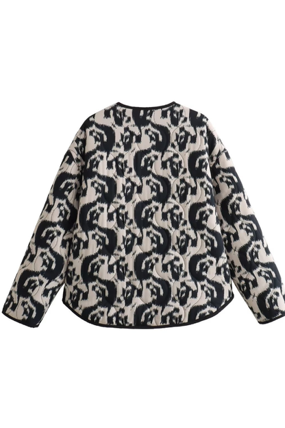 Velina Moda | Animal Print Cotton Jacket