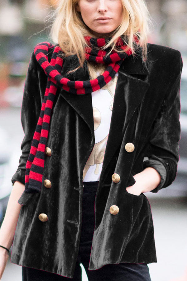 Velina Moda | Velvet Temperament Party Women's Blazer