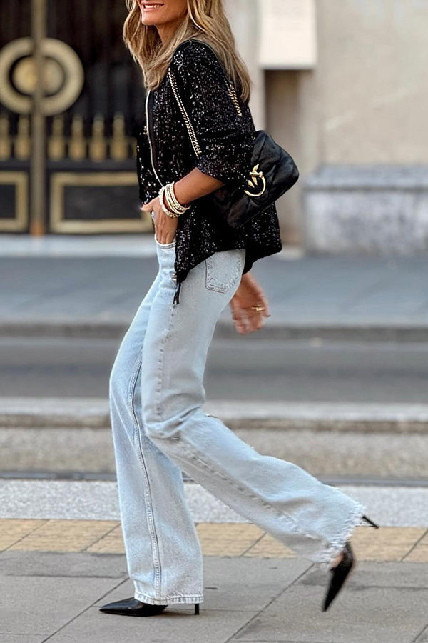 Velina Moda | Fashion Classic Sequin Jacket