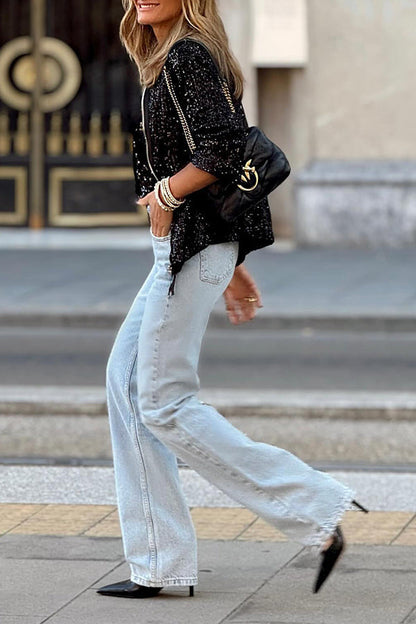 Velina Moda | Fashion Classic Sequin Jacket