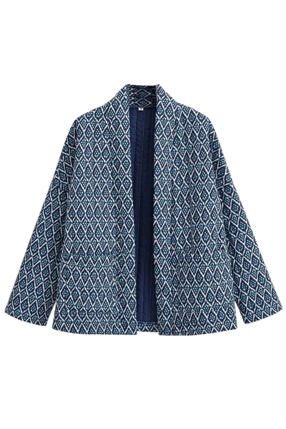 Velina Moda | Print Loose Lightweight Cotton Jacket