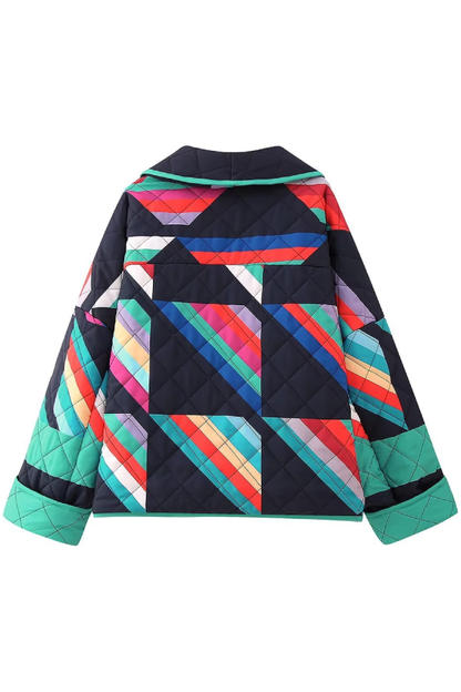 Velina Moda | Printed Patchwork Cotton Jacket