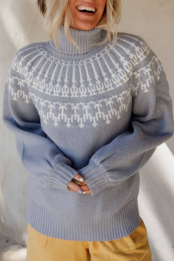 Velina Moda | Christmas Thickened Turtleneck Long Sleeve Knitted Sweater