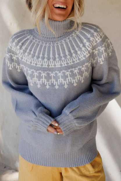 Velina Moda | Christmas Thickened Turtleneck Long Sleeve Knitted Sweater